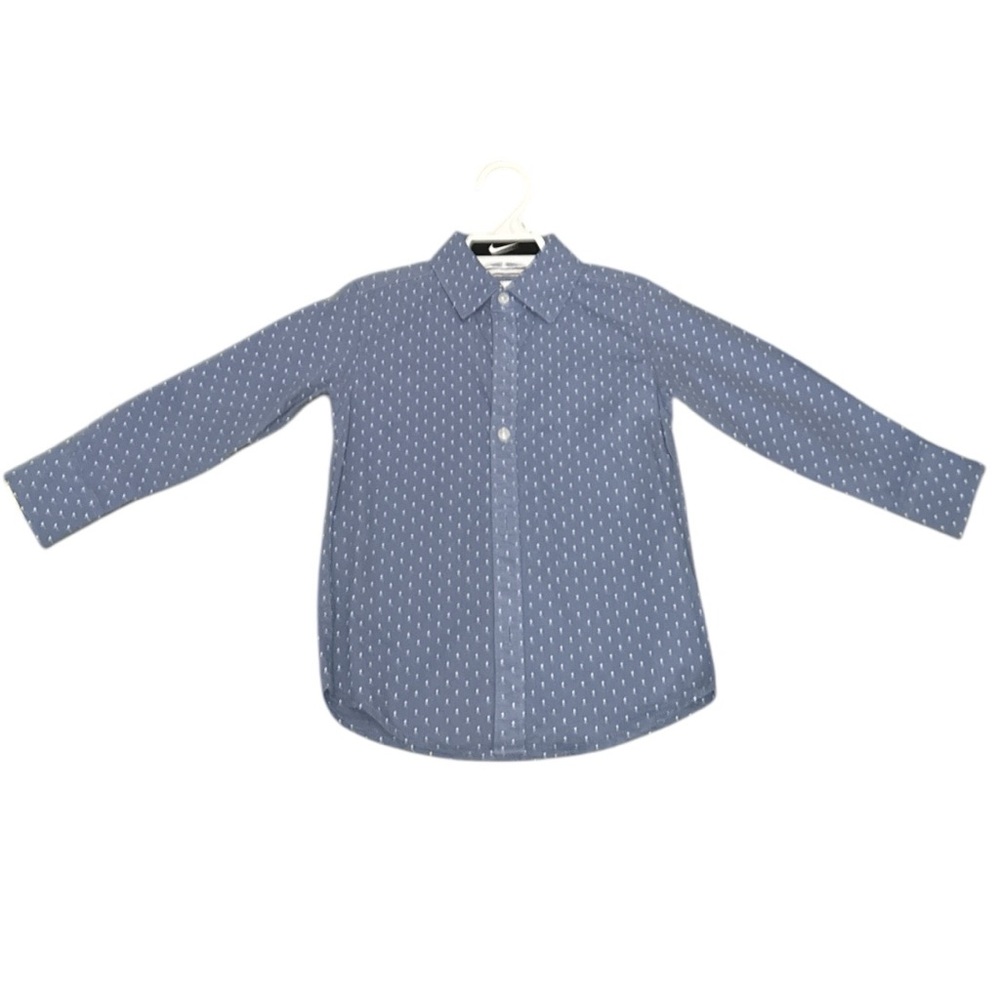 Cactus Boys Blue Polka Dot button down